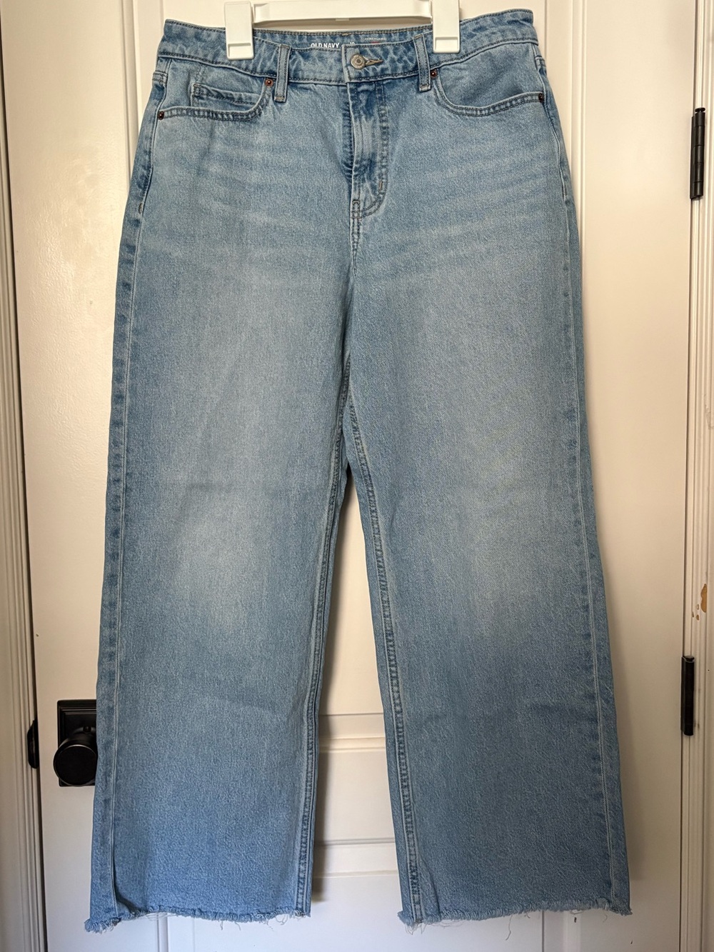 Old Navy Extra High Rise CURVY PETITE Wide Leg Jeans